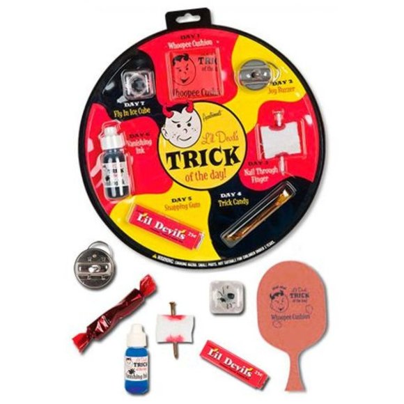 NWT New Trick Of The Day Joke - 7 Tricks Toys Whoopee Cushion Vanishing Ink
